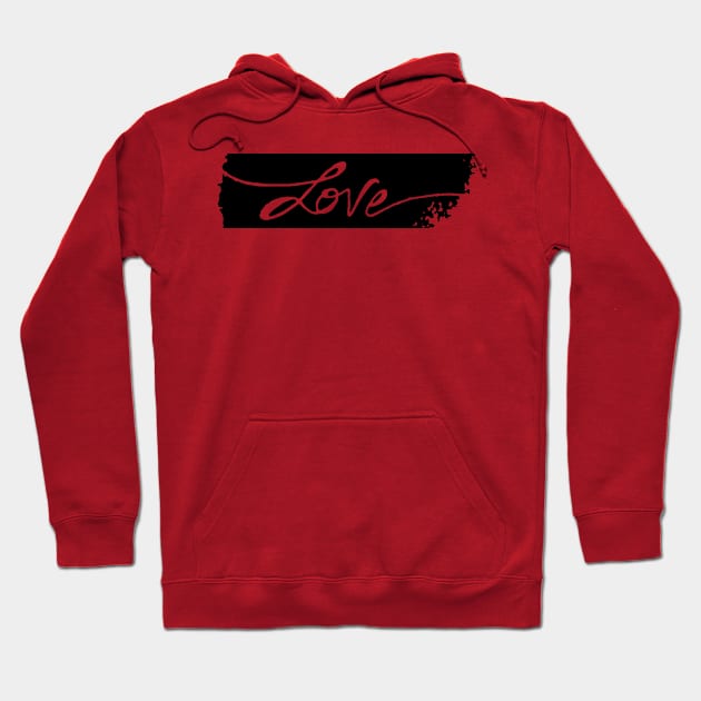 Cursive Love Handwritten Hoodie by Girona